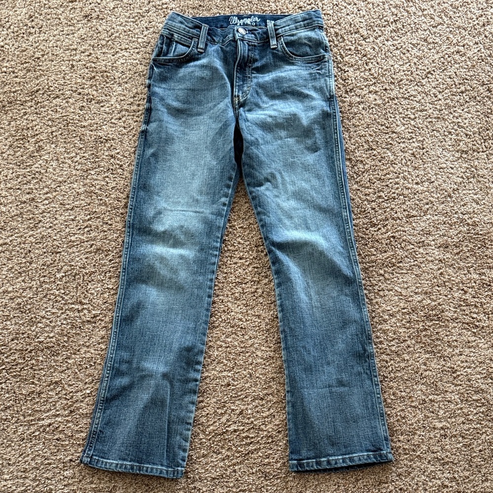 Wrangler boys retro slim boot cut jeans